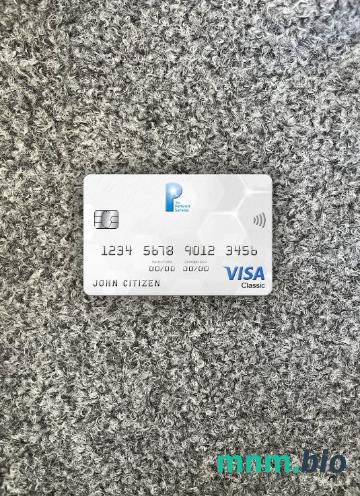 United Kingdom The Pension Service bank visa classic card wygląd fotograficzny skan PSD + zdjęcie